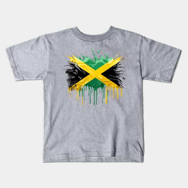 Jamaica Flag Kids T-Shirt by Graceful Designs